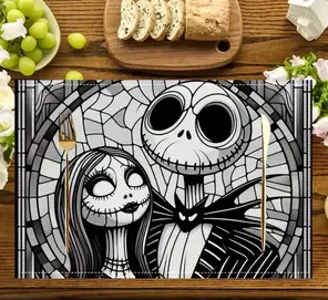 4 UD DE MANTEL INDIVIDUAL JACK Y SALLY